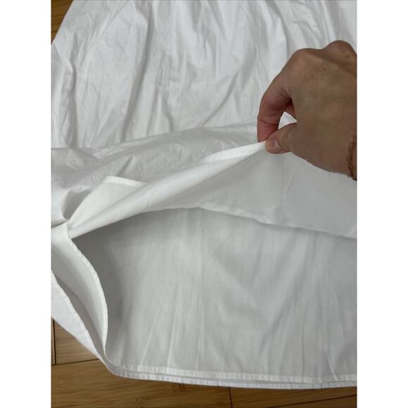 NWT Commense White 100% Cotton Lined Midi Dress Summer Fairy Vacation Sz XL - Picture 5 of 6